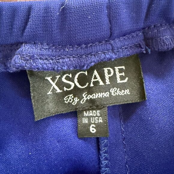 Xscape Royal Blue Formal Straight Maxi Skirt Stretchy 6 - Picture 5 of 6